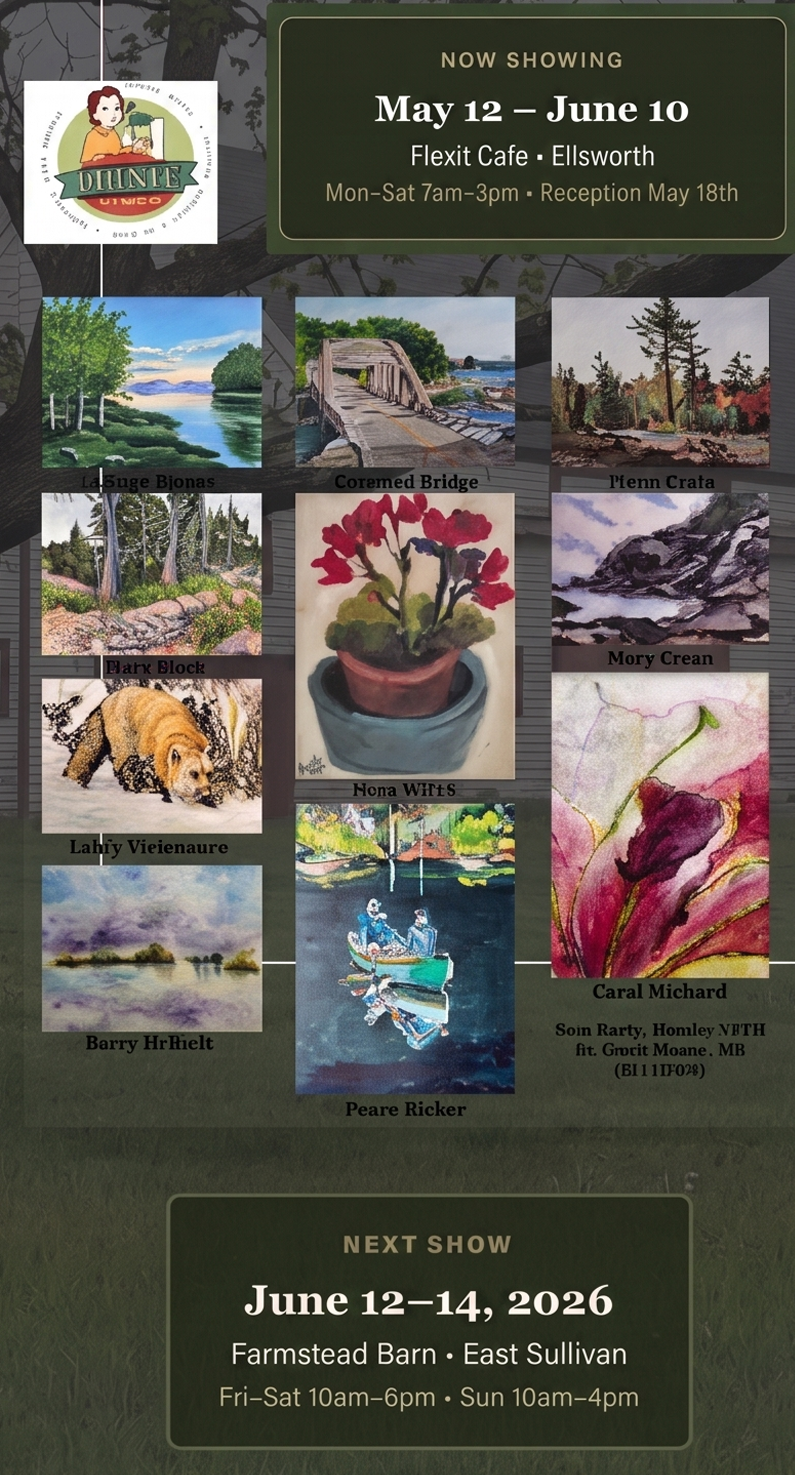 Farmstead Artists at the Flexit Cafe — May 12 to June 10, 2026